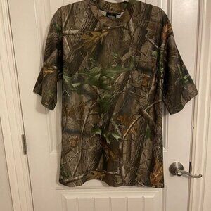 RedHead Mens Camouflage Short Sleeve Hunting Shirt Medium Polyester